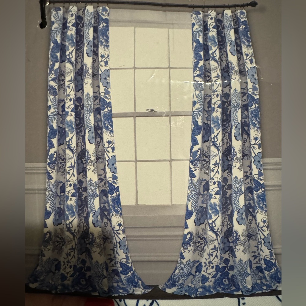 Two Panels Half Moon Sydney Curtains 
Machine Washable - Room Darkening